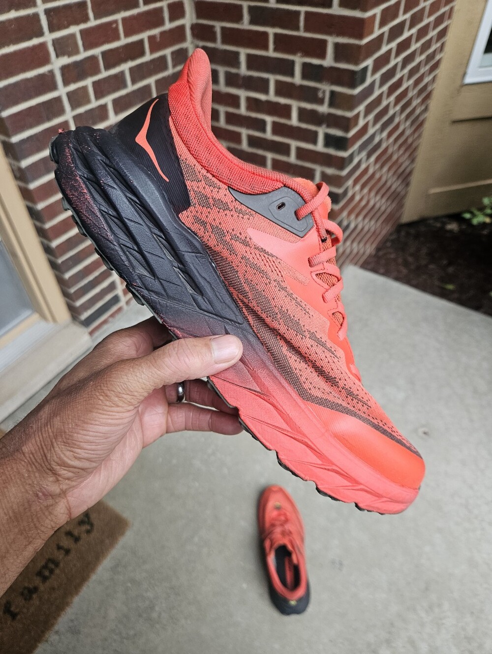 Men's HOKA Trail Running Shoes, sz 12 - Picture 11 of 12